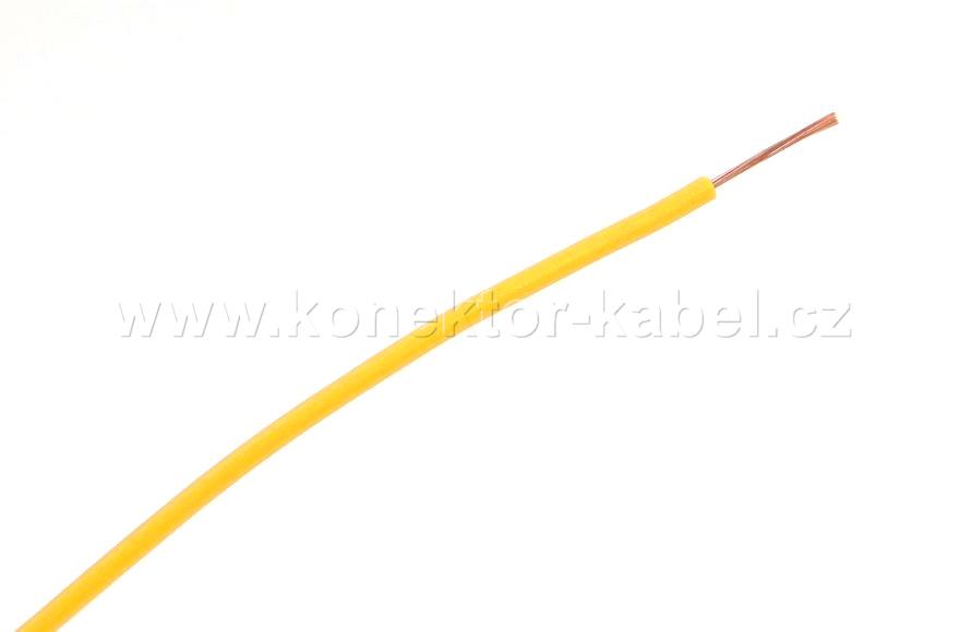 H05V-K 0,35mm2, lanko, žlutá, PVC
