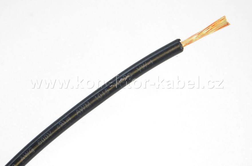 UL/cUL Style 1015/xxxx, AWG 18, lanko, černá